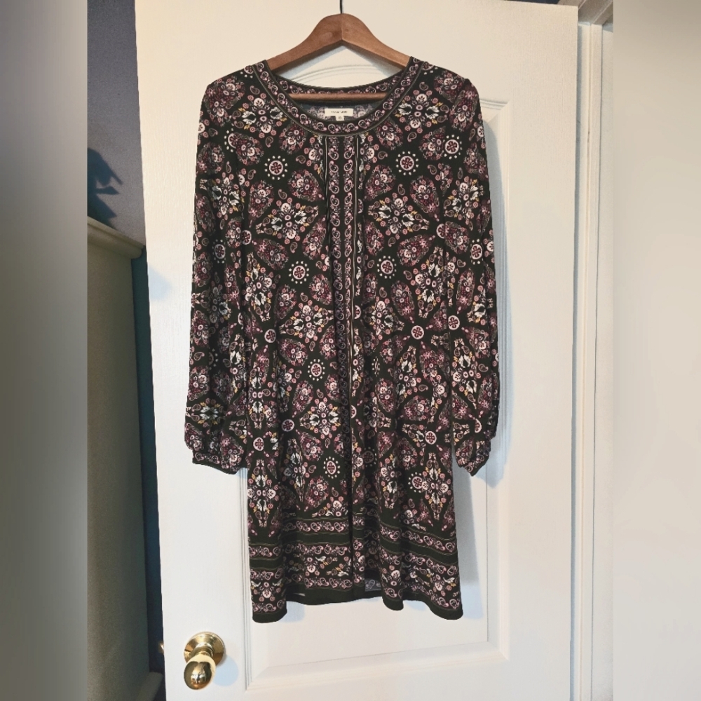 Floral Black Dress